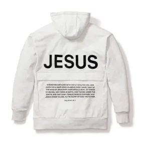 Jesus Hoodie - Heather White