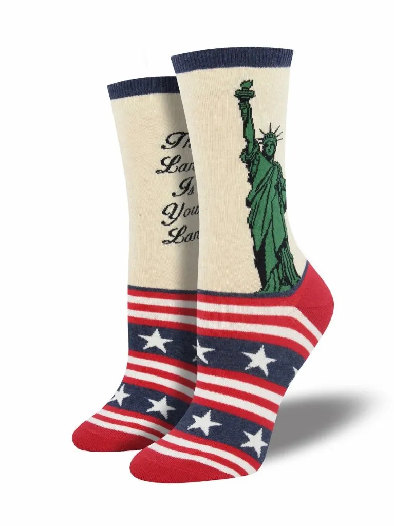 Ladies Lady Liberty Socks