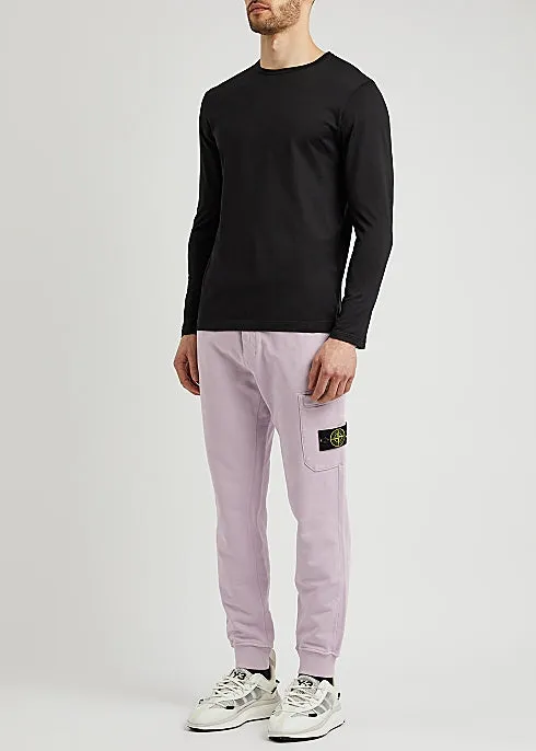 Lilac cotton sweatpants