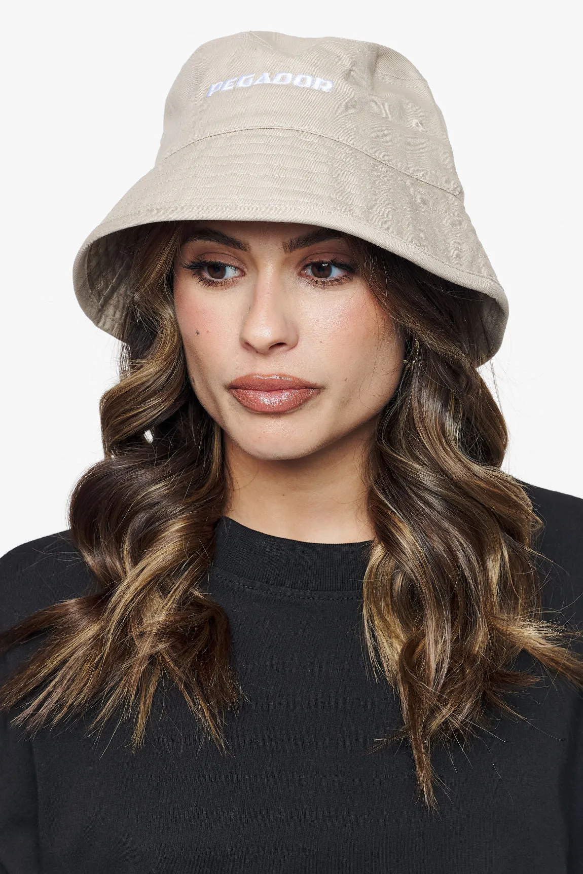 Logo Cotton Twill Bucket Hat Sand