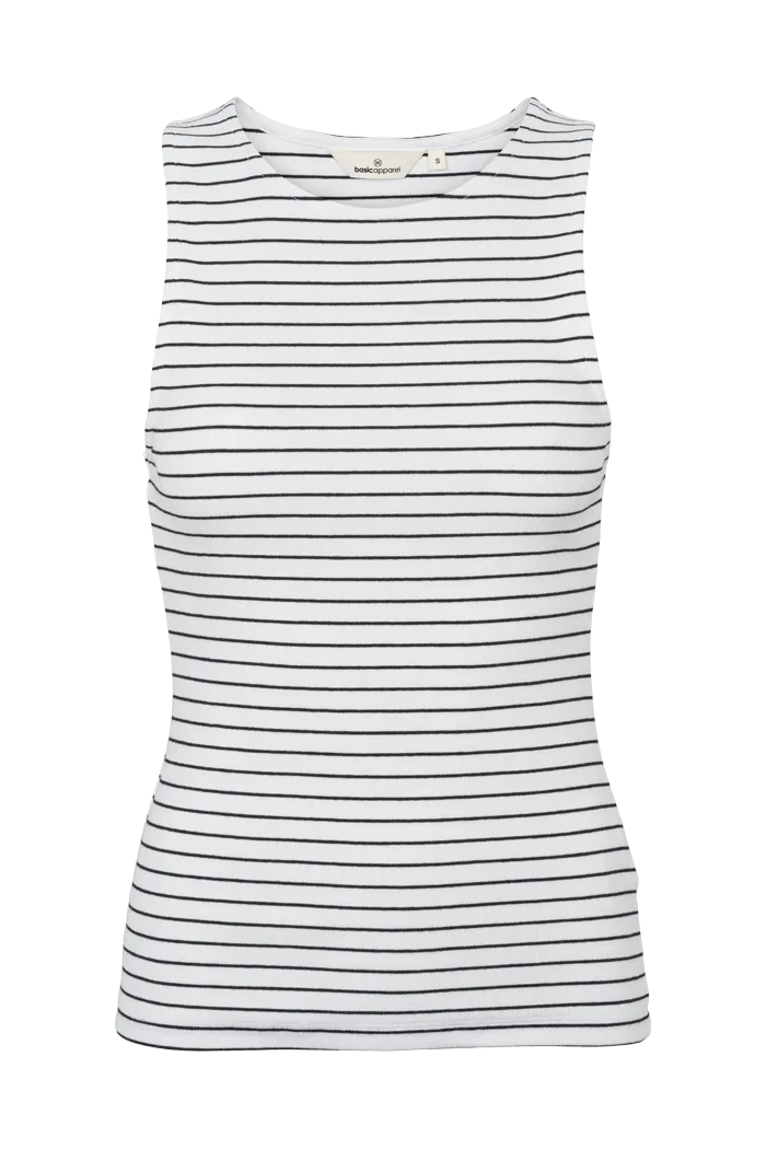 Ludmilla Racing Tank - Bright white / black