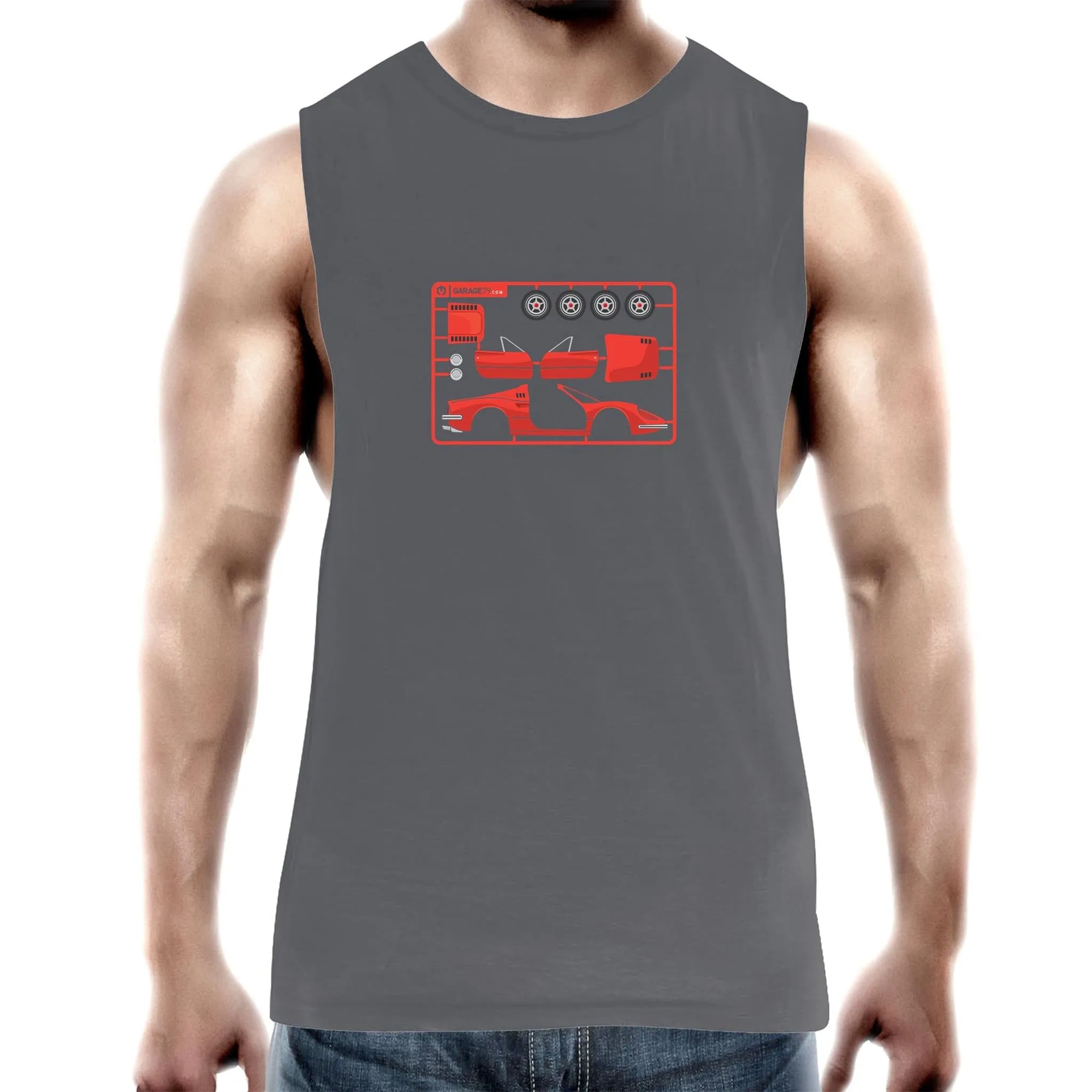 Make Your Own Ferrari Mens Barnard Tank Top Tee