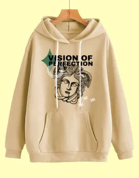 Mens Beige Perfection Print Hoodie: A Masterpiece of Style and Comfort