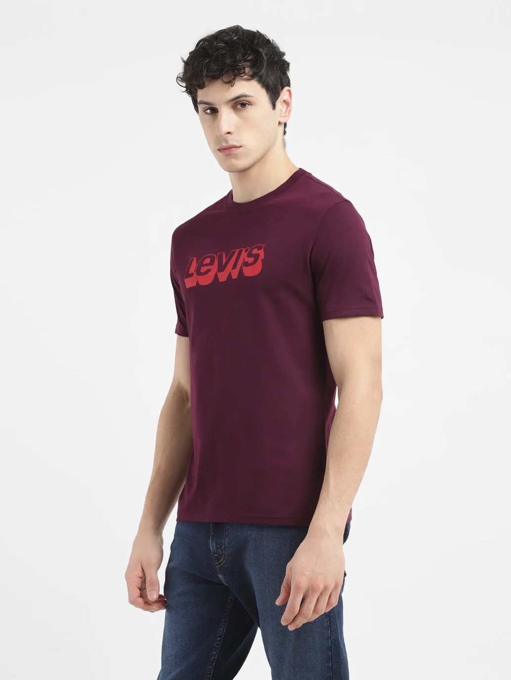 Men's Brand Logo Crew Neck T shirt