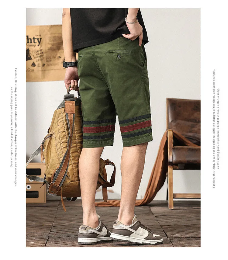 Men's Casual Athletic Short Fashion Fit Young Pants Slim Cargo Shorts | G3612