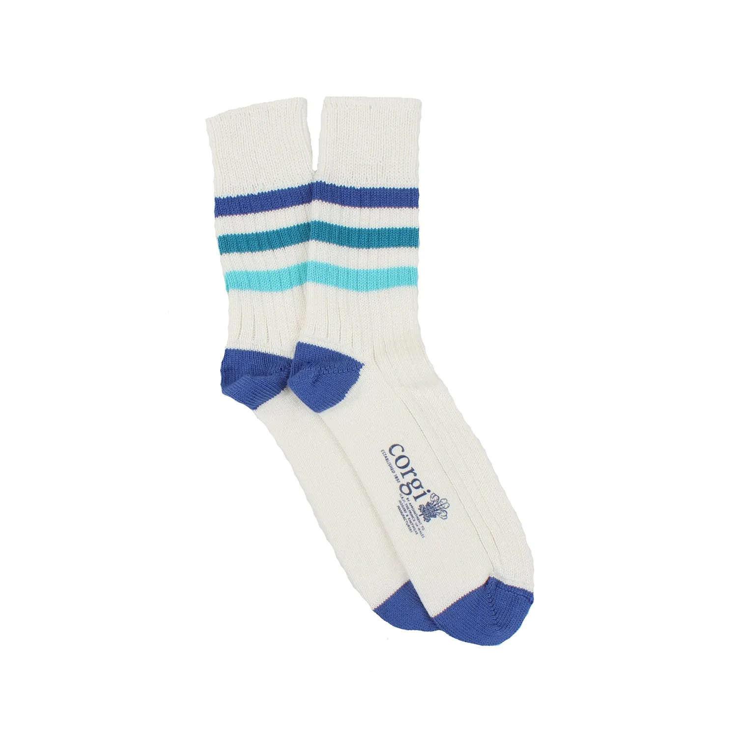 Men's Striped Cotton Quarter Socks