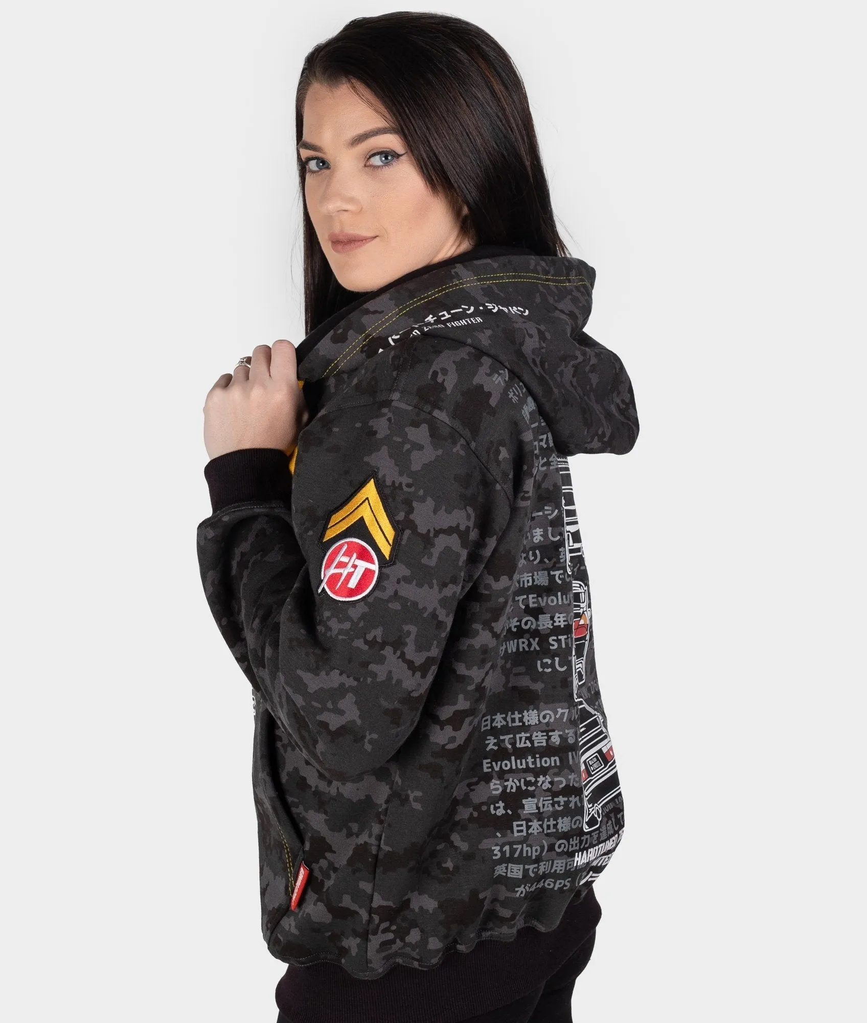 Mitsubishi Evolution Camo Womens Hoodie