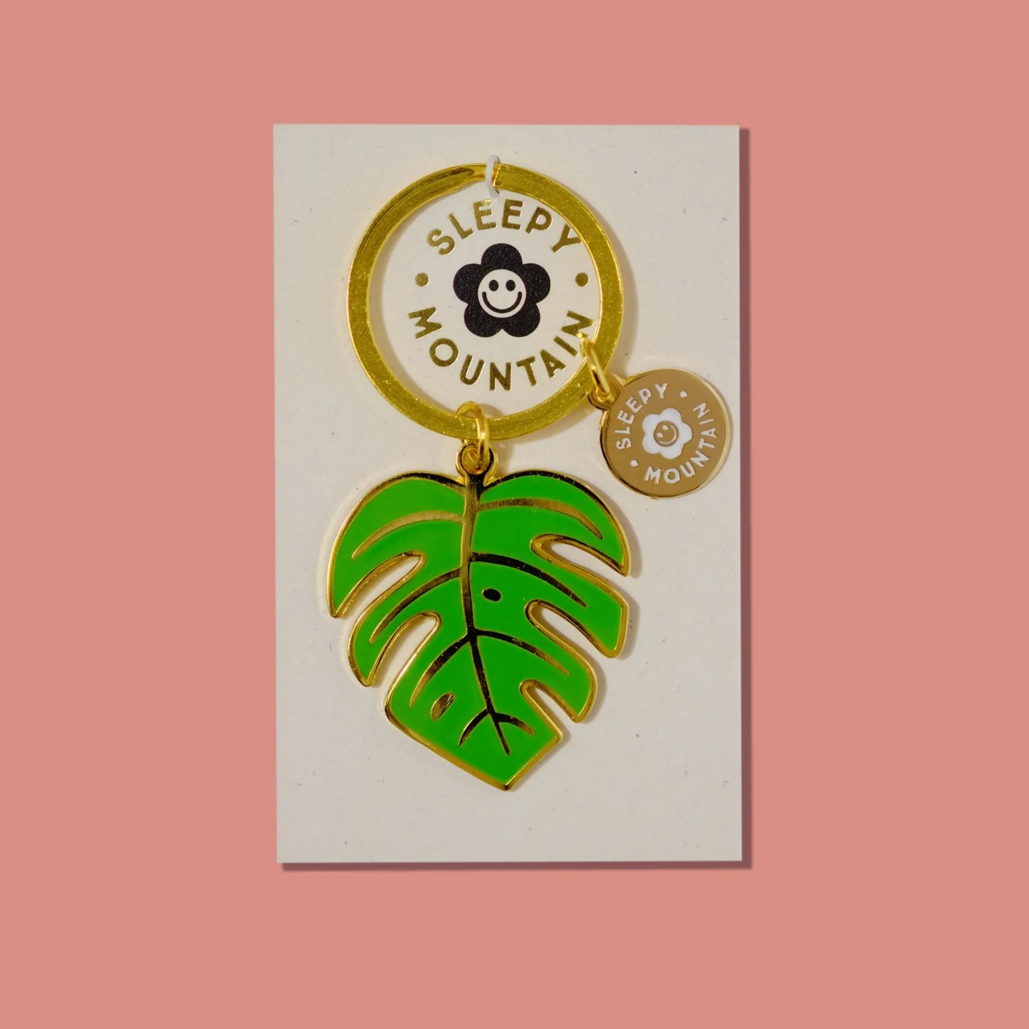 Monstera Leaf Keychain