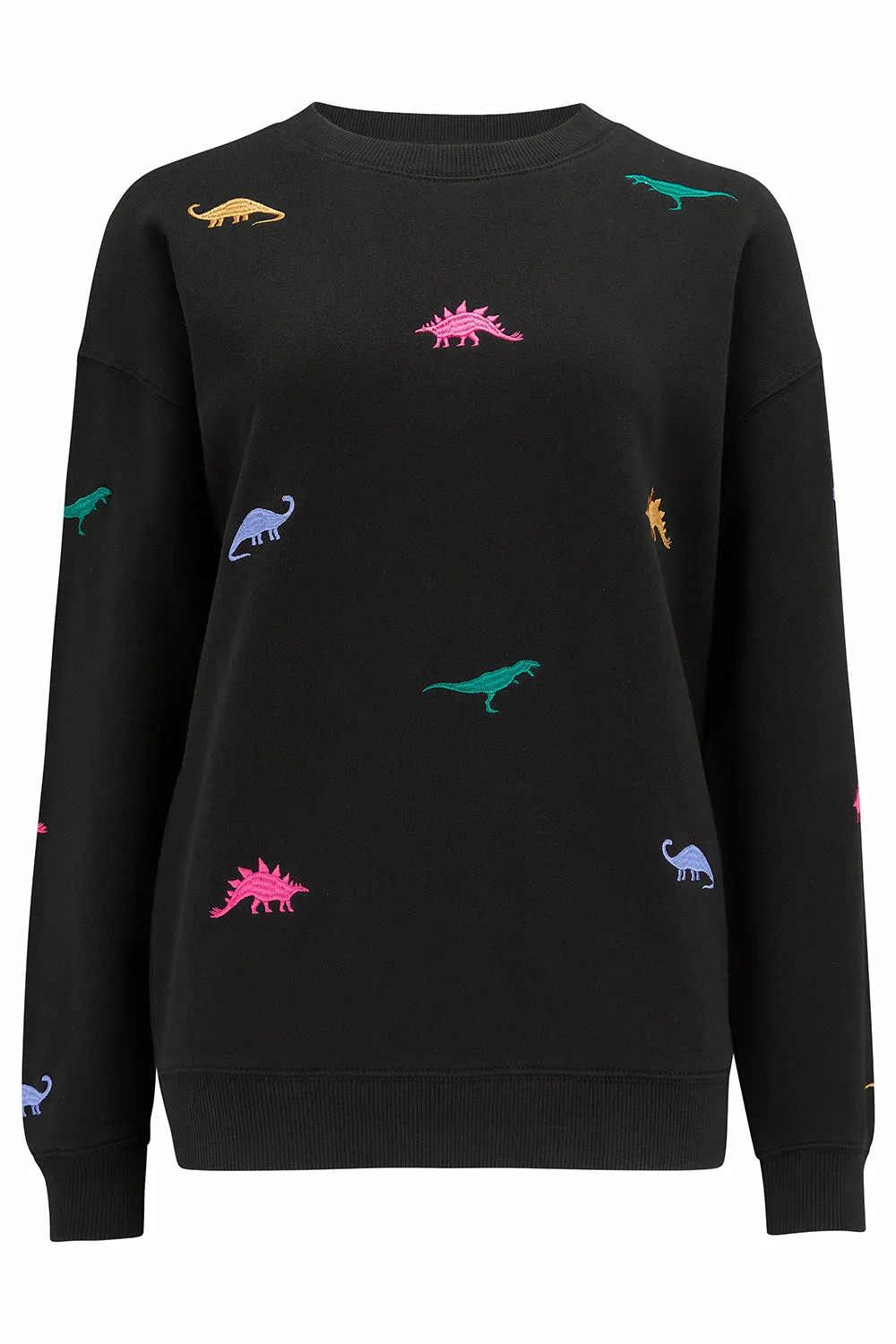 Black Noah Sweatshirt with Dinosaur Print