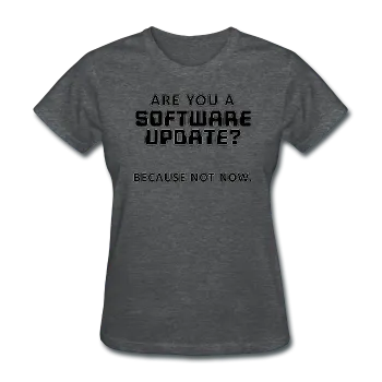 "Are You a Software Update" - Women's T-Shirt