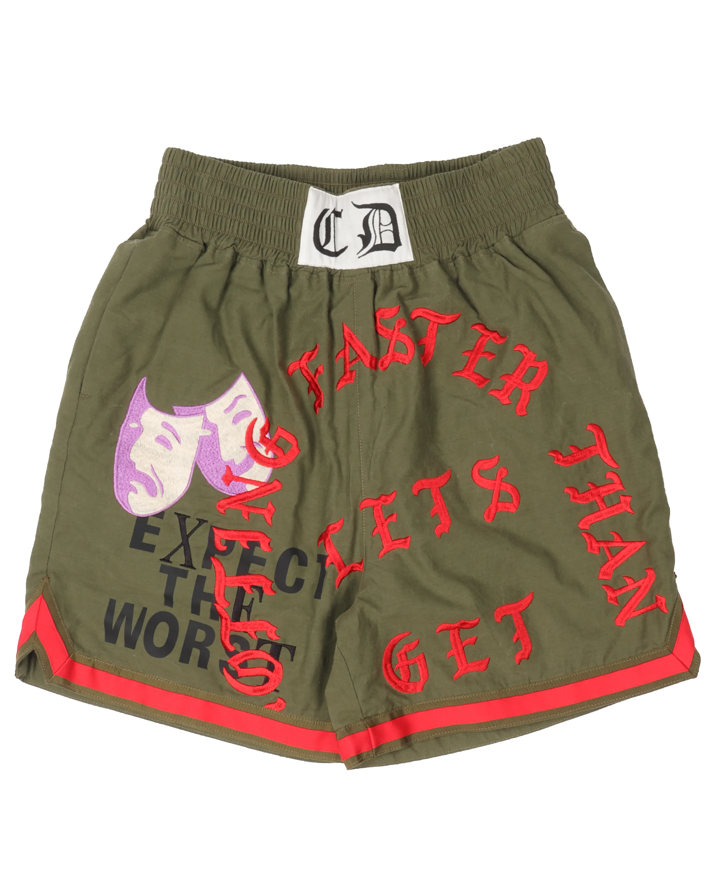 "Comedy & Tragedy" Canvas Boxing Shorts