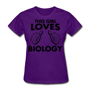 "This Girl Loves Biology" - Women's T-Shirt