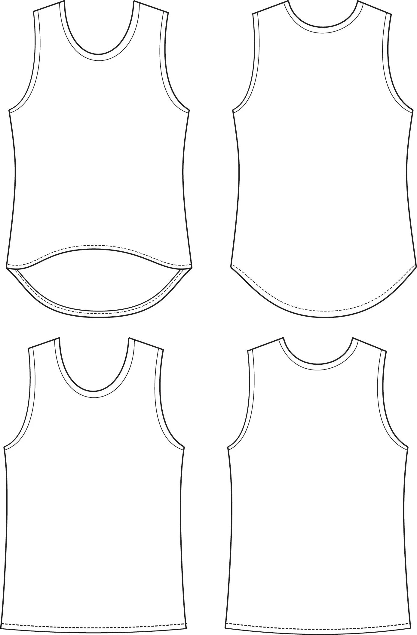 Slope Tank PDF Sewing Pattern Sizes 3-14