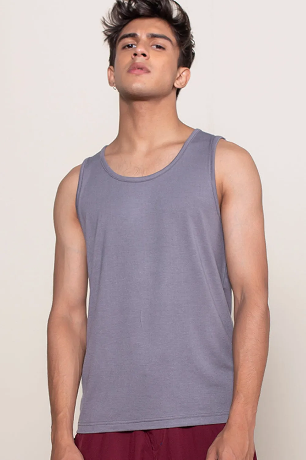 Solo Bamboo Tank Charcoal Japan VOLO Logo 2.0