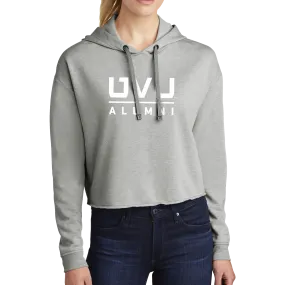 Sport-Tek Ladies PosiCharge Tri-Blend Wicking Fleece Crop Hooded Pullover - UVU Alumni