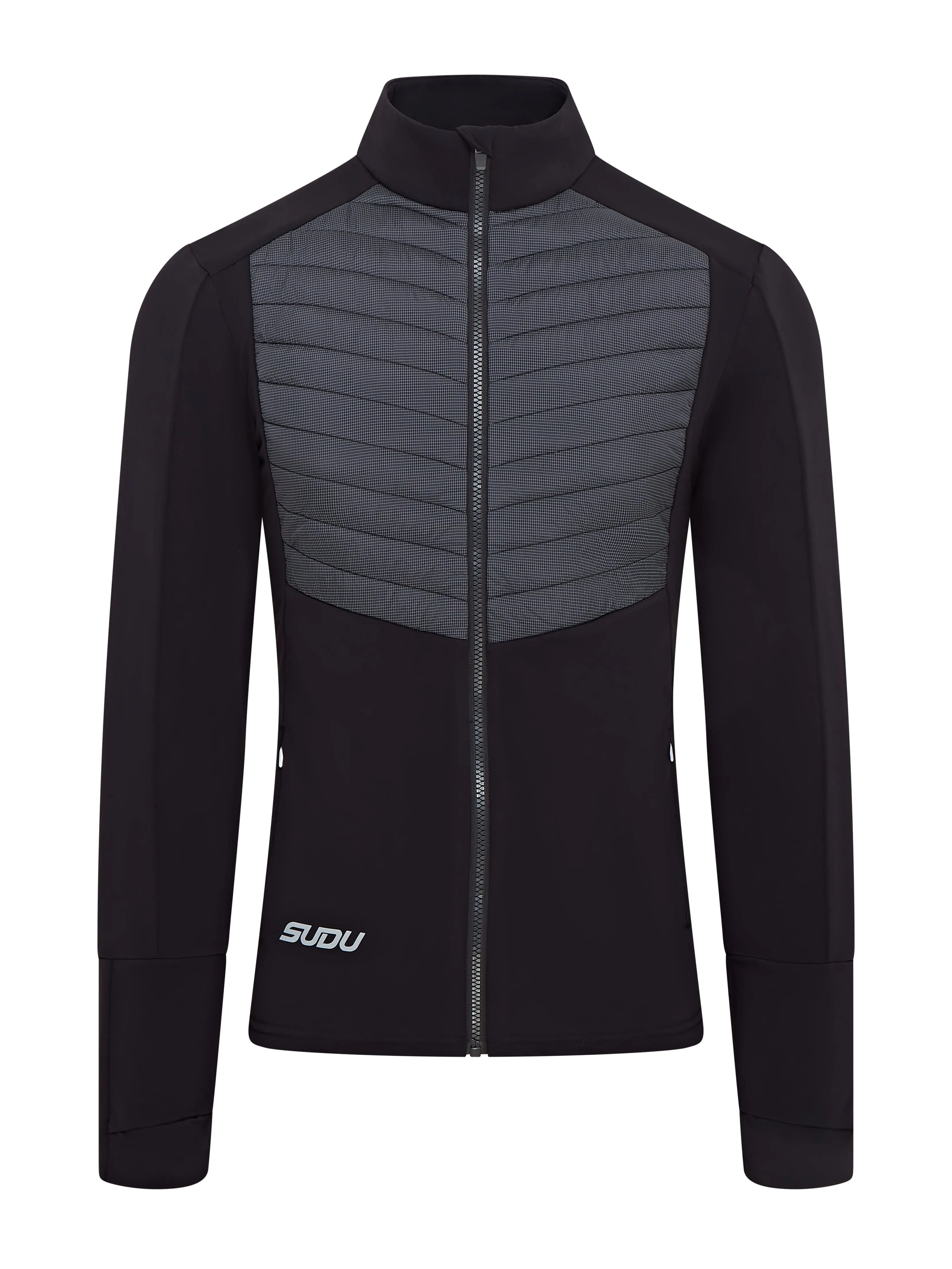 SRJ HY 01 Run Hybrid Jacket - Black/Grey