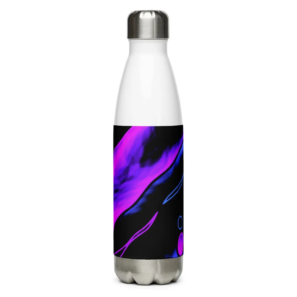 Stainless Steel Dancing Blue Water Bottle