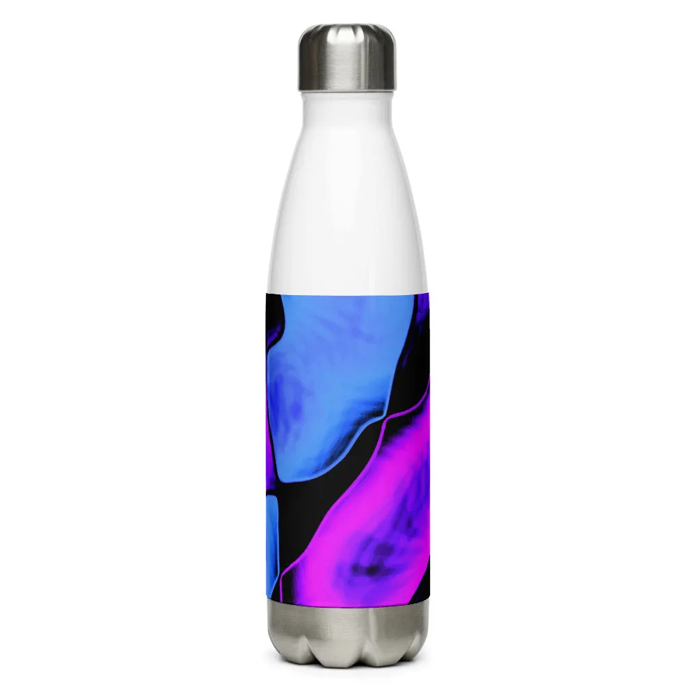 Stainless Steel Dancing Blue Water Bottle