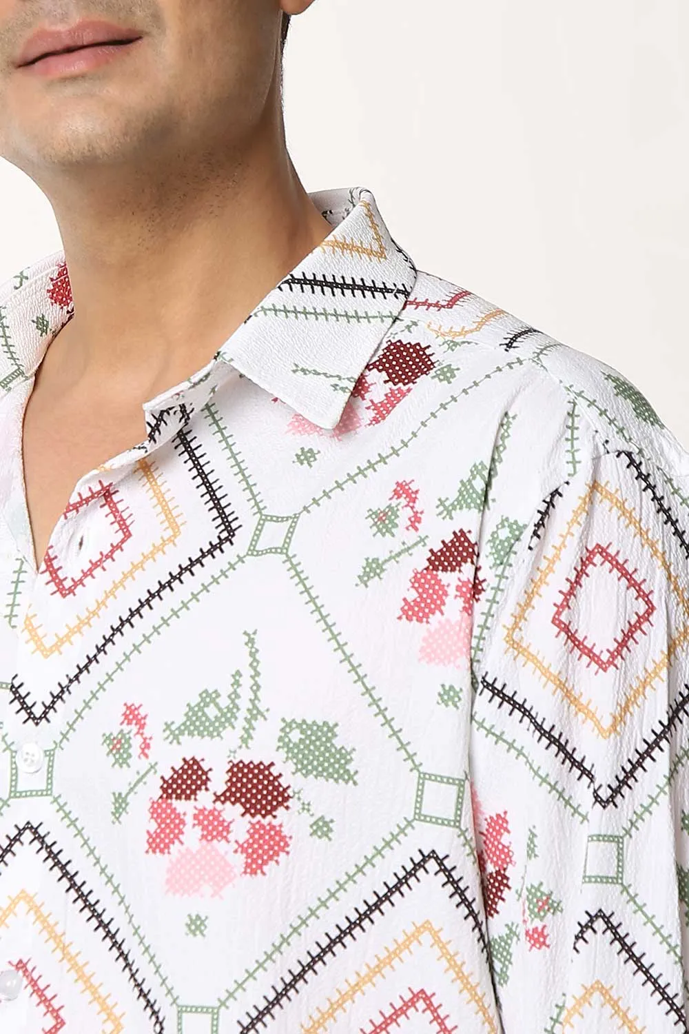 Surat Sparkle | Luxury Popcorn Material I Men Shirt