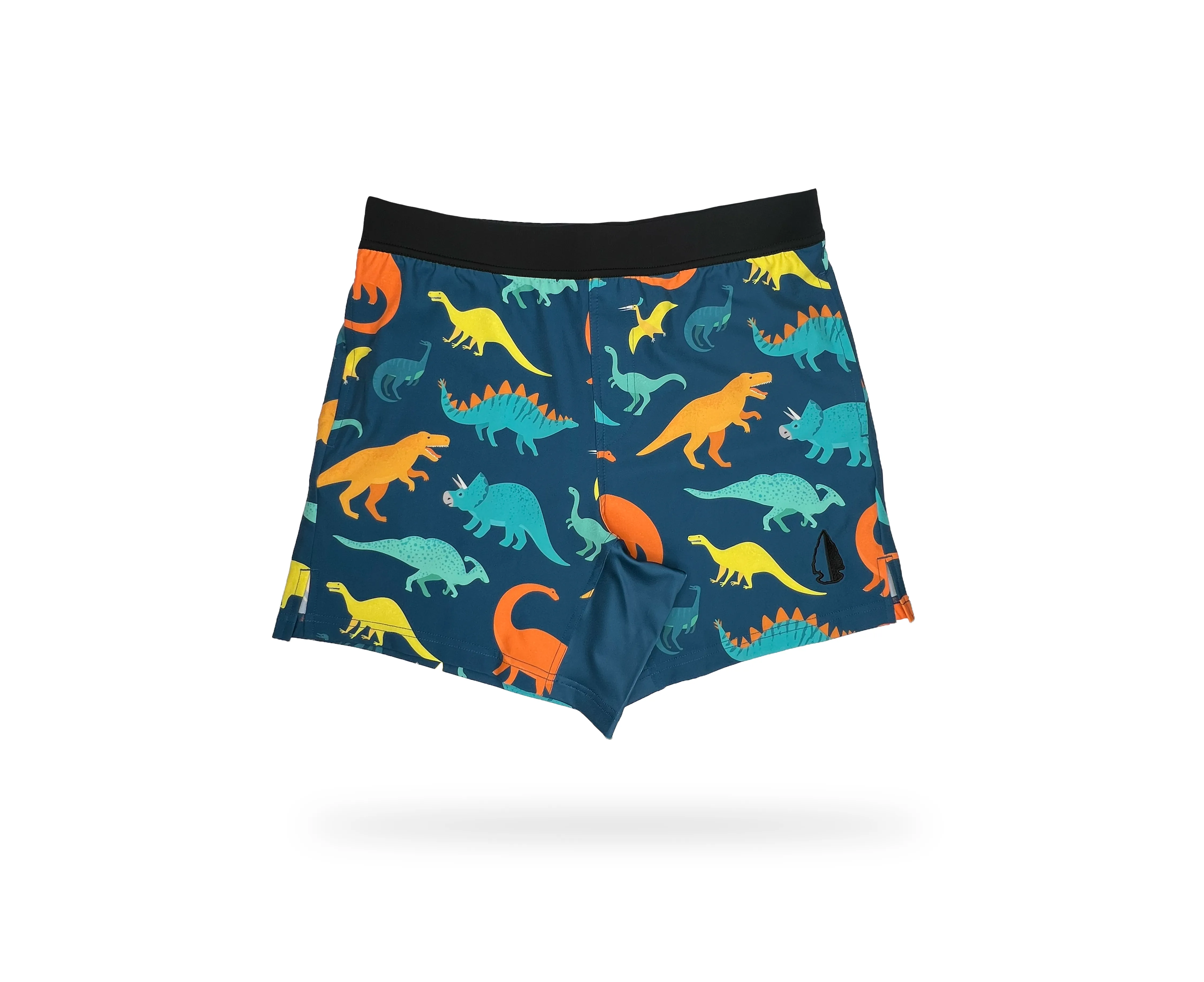 Mens Athletic Shorts with Dinosaur Print - THF Collection