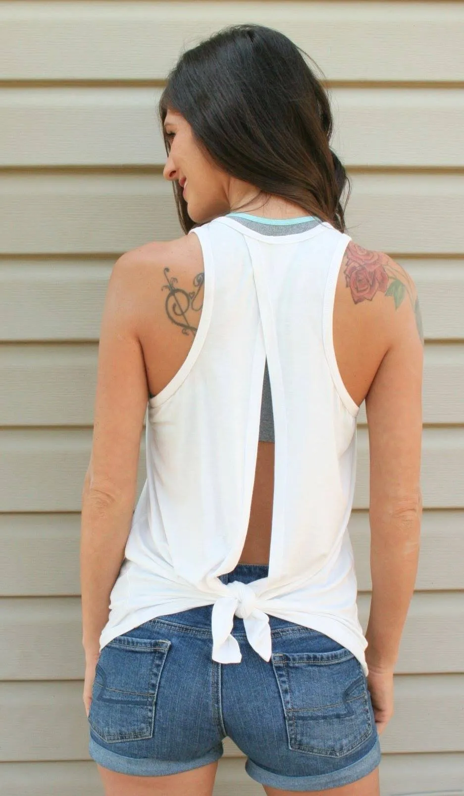 Tie Back Tank - Sizes XXS - 3XL