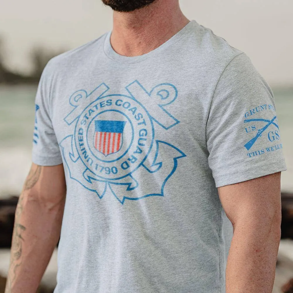 USCG -  Logo T-Shirt - Heather Grey