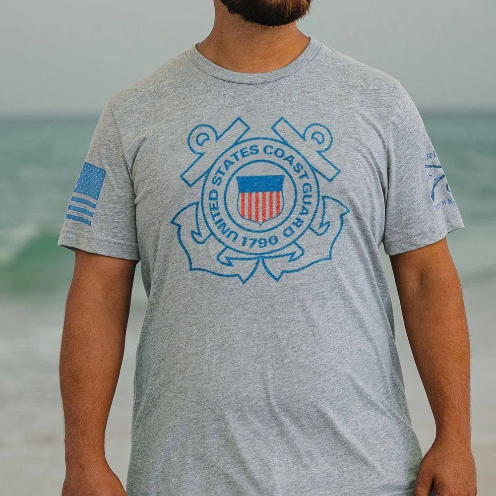 USCG -  Logo T-Shirt - Heather Grey