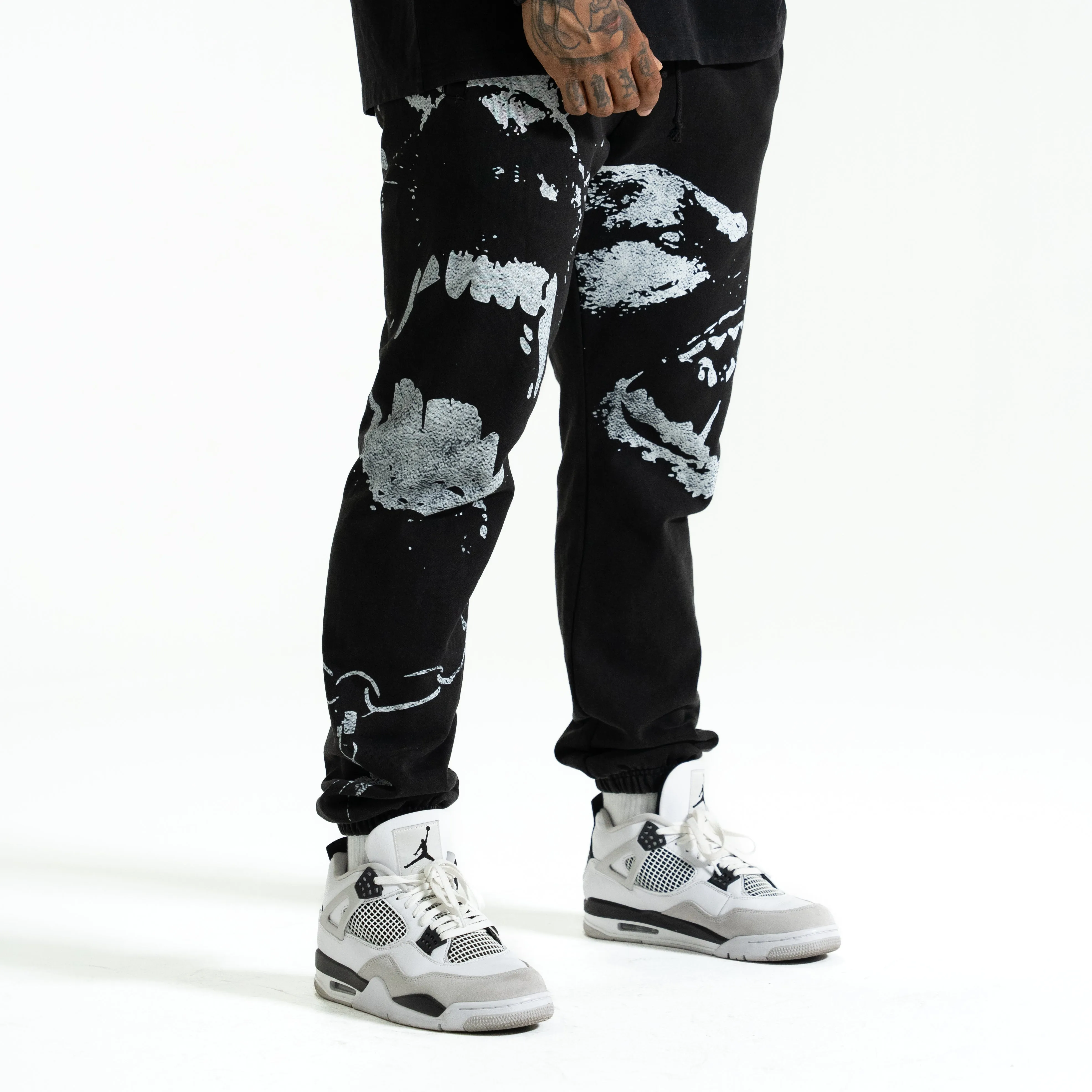 VISCERAL RELAXED SWEATPANTS - VINTAGE BLACK