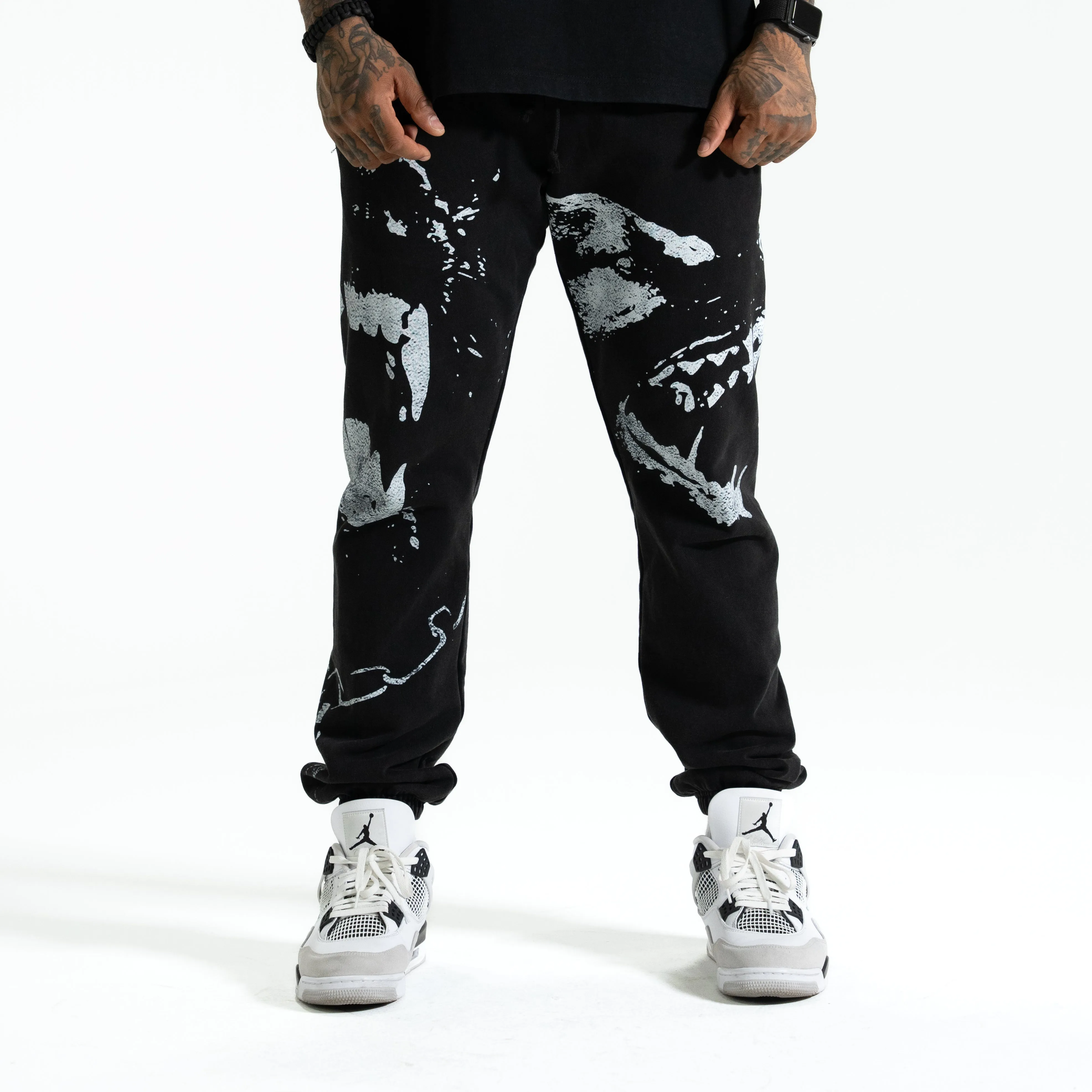 VISCERAL RELAXED SWEATPANTS - VINTAGE BLACK