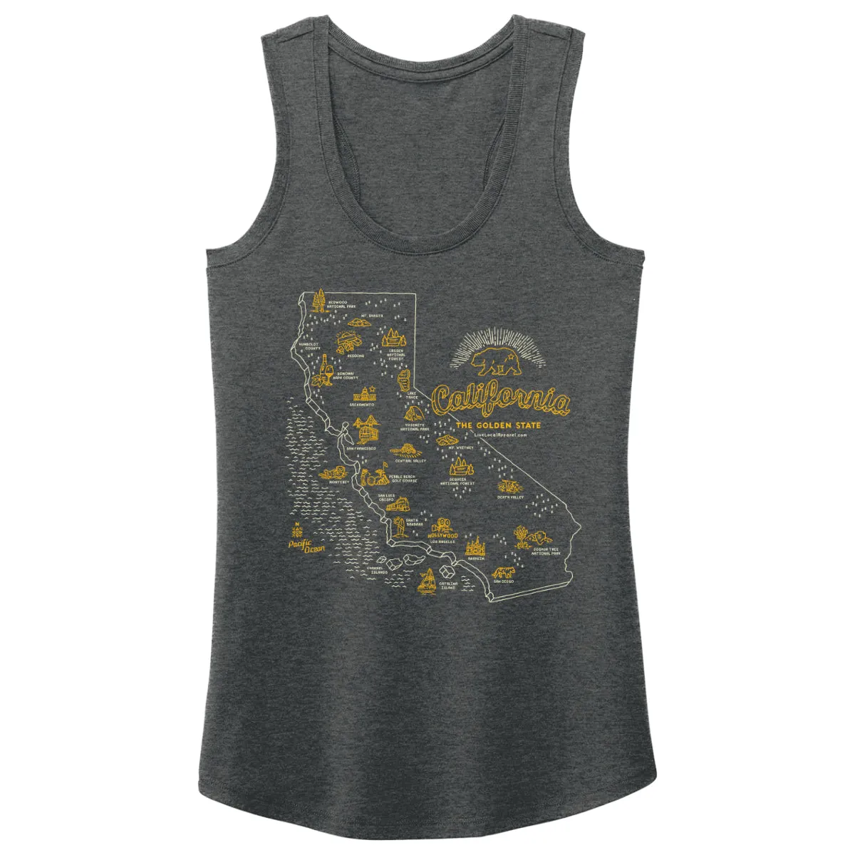 Women's CA State Tank Top