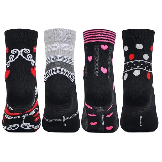 Women's Fashion Bold Socks - Pack Of 4