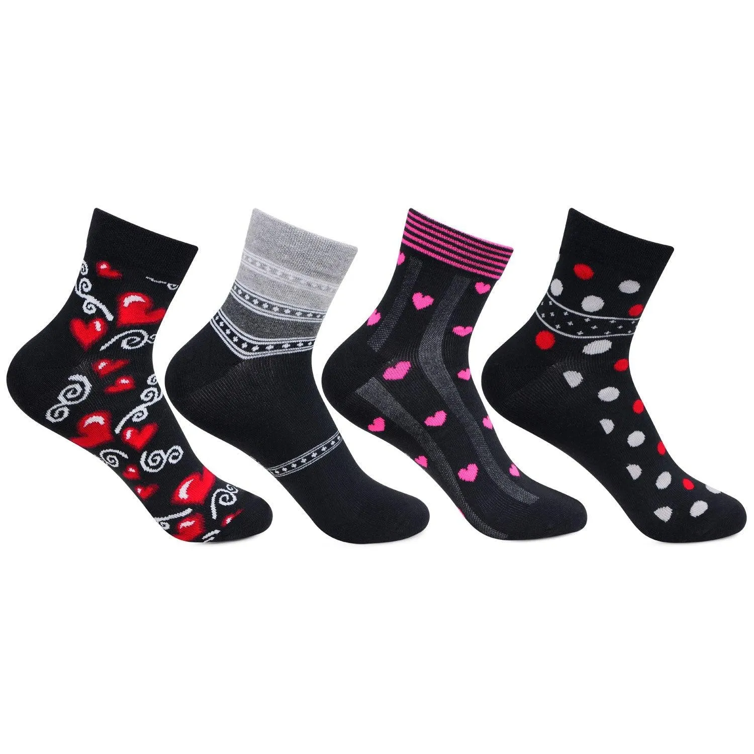 Women's Fashion Bold Socks - Pack Of 4