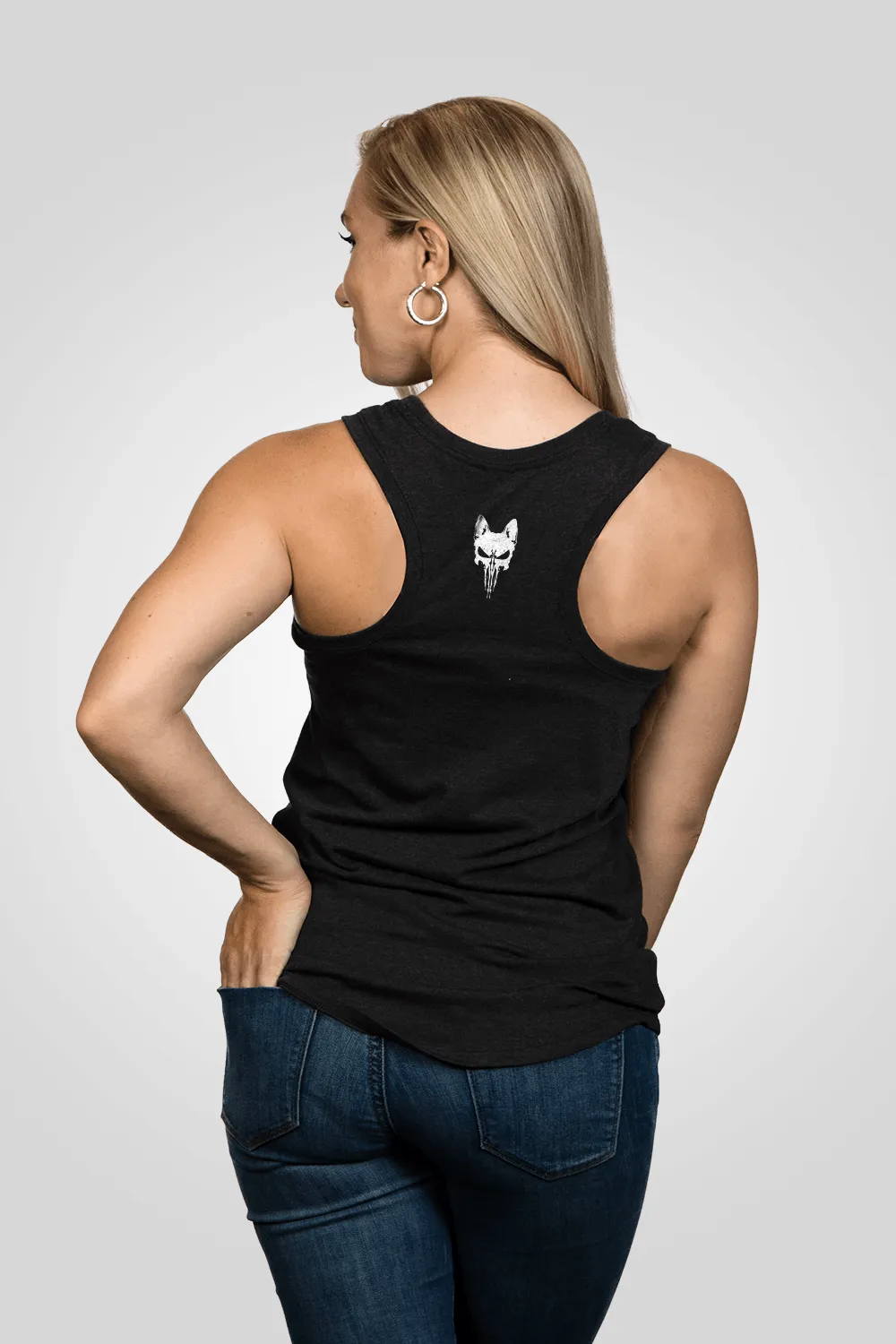 Women's Racerback Tank - Drink Coffee Pet Dogs